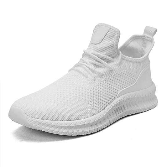 Men Walking Shoes Fashionable Lightweight Outdoor Breathable Sports Flat Mesh Comfortable Casual Tennis Shoes for Men